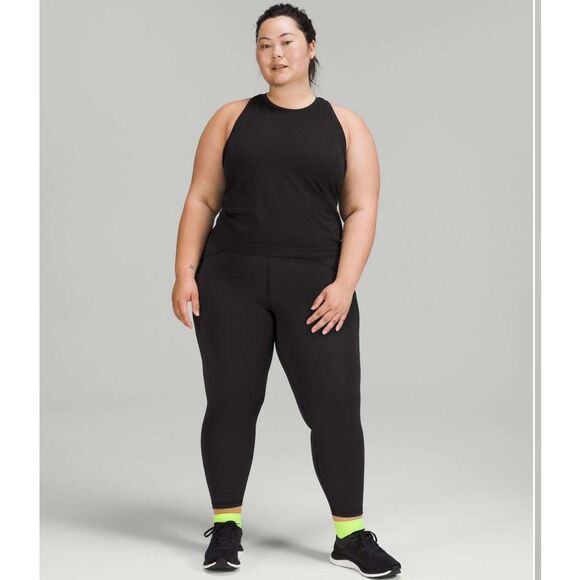 NWT Lululemon Swiftly Tech High-Neck Tank Top 2.0 Black Size 8 - Picture 2 of 8